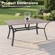 preview thumbnail 7 of 5, Oudoor Dinning Rectangular Table