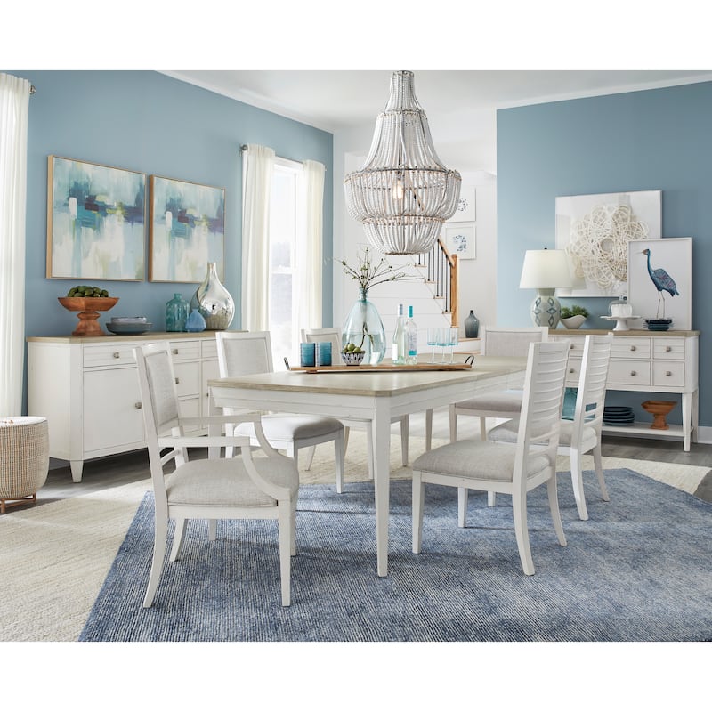 Salt Life Home Echo Isles Sea Pearl And Driftwood Upholstered Arm Chair Two Pack - 23.5''W x 25.13''D x 38''H