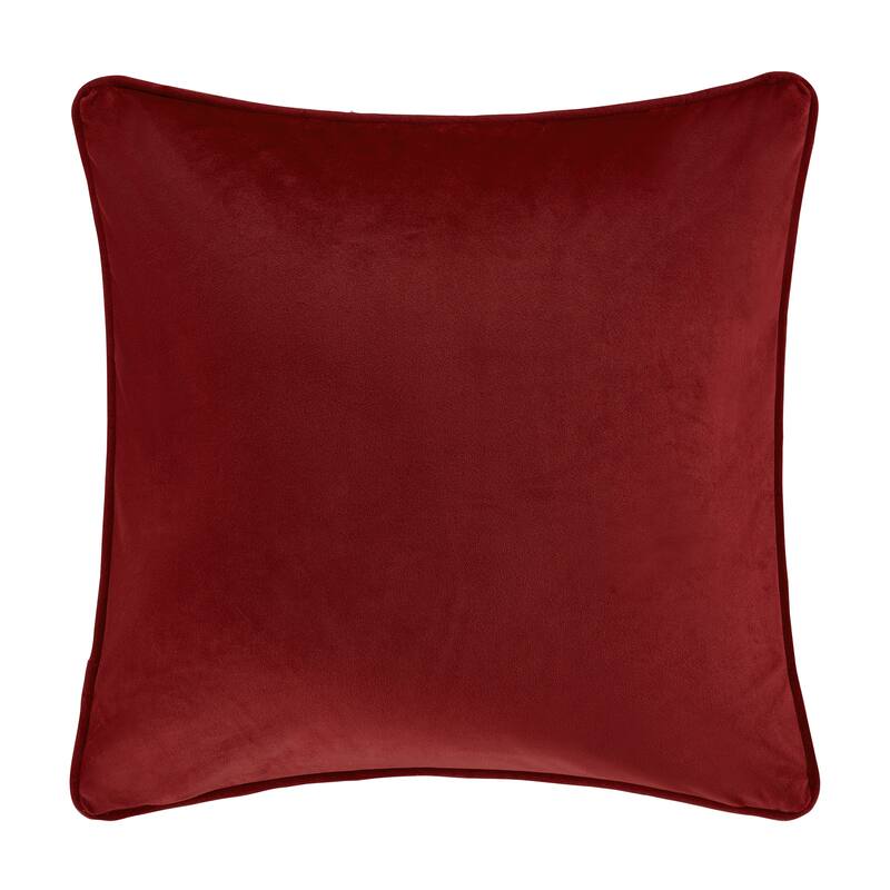 J. Queen New York Noelle Crimson 18" Square Decorative Throw Pillow