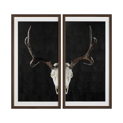 Deer Skull (Set of 2) Framed Art Print