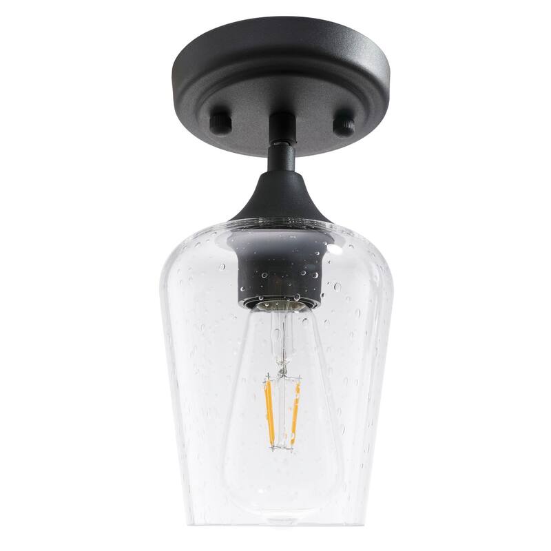 CO-Z 1-light Glass Pendant Light with Adjustable Cord
