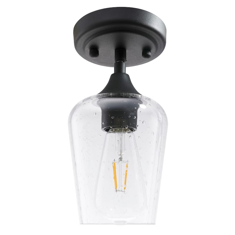 CO-Z 1-light Glass Pendant Light with Adjustable Cord