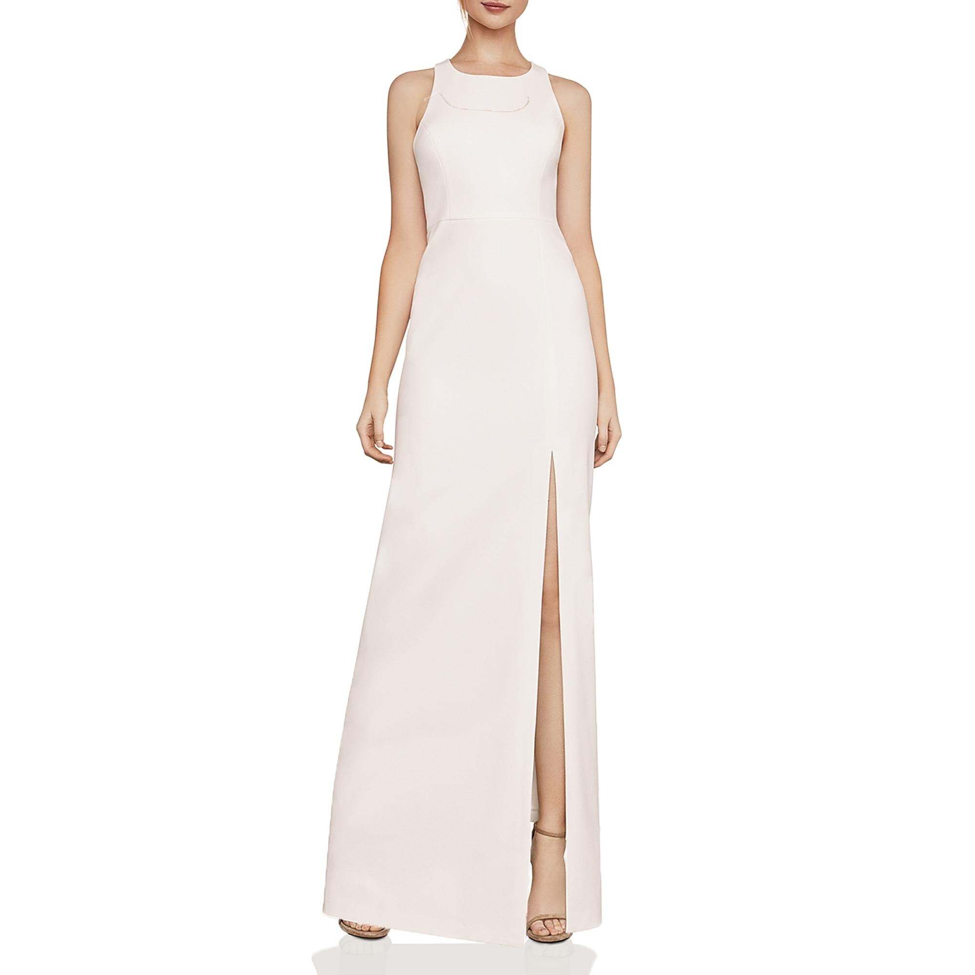 bcbg white long dress