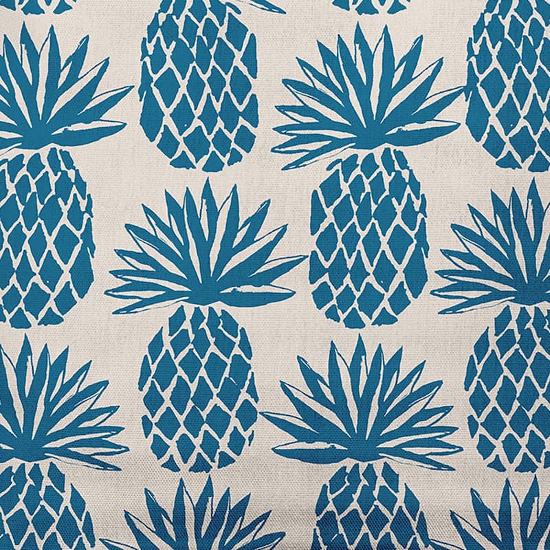 Pineapple Stripes Decorative Throw Pillow - 26" x 26" - Autumn Blue