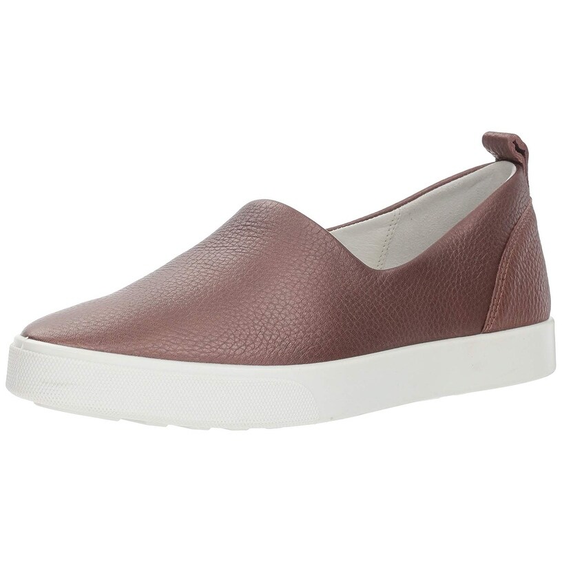 Shop Ecco Womens Gillian Low Top Pull On Fashion Sneakers Overstock 22089584 Medium Deep Taupe Bronze 11