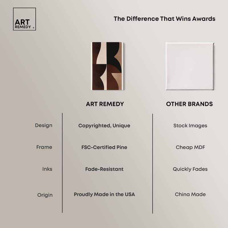 Quartet in Brown II Canvas by Art Remedy, Gallery Wrapped