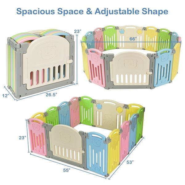 multicolor playpen