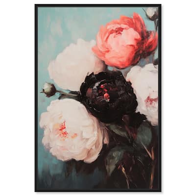 Three Shades of Peony I Canvas by Art Remedy