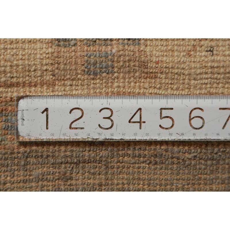 Hand Knotted Oriental 100% Wool Carpet Transitional All-Over Greys & Charcoal Oushak Area Rug - 14' 5'' X 12' 0''