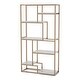 preview thumbnail 2 of 6, Kinnego Contemporary 6-Shelf Metal Bookcase by Furniture of America