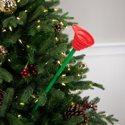 Christmas Tree Watering Funnel - 39.5" - Green and Red