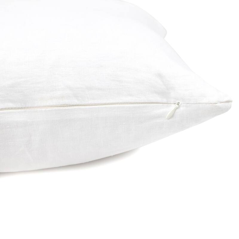 French Linen Pillow with Removable Sham by BOKSER HOME