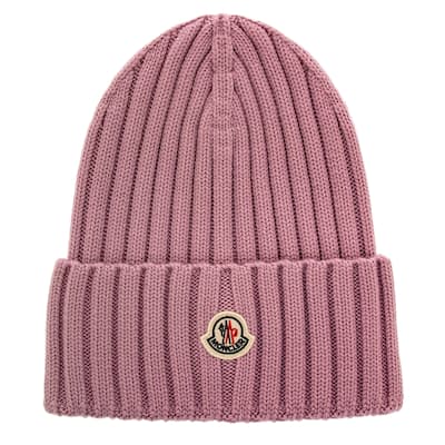 Moncler Logo Patch Mid-Weight Beanie