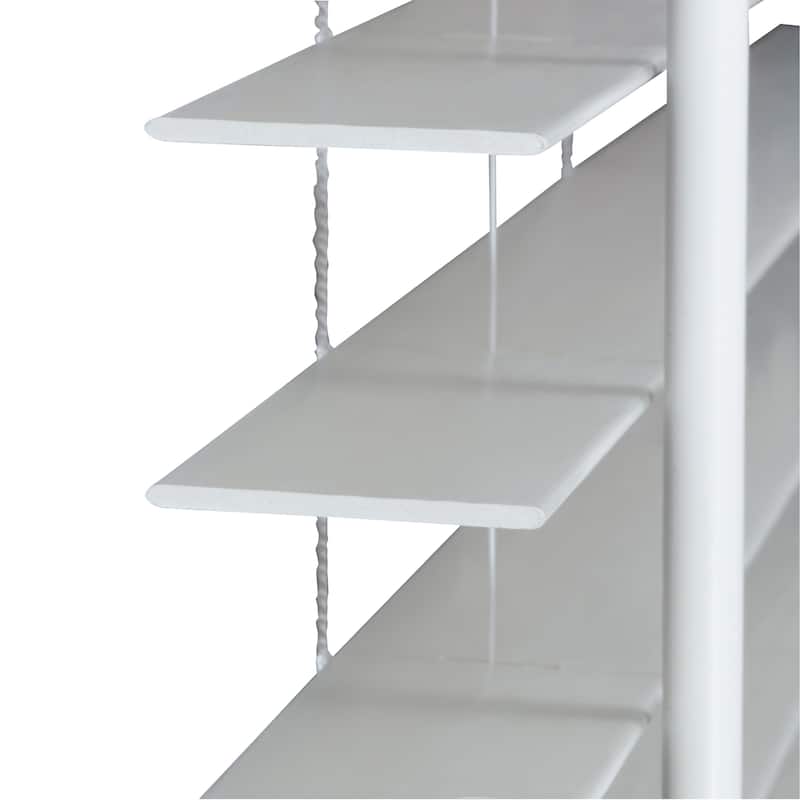 2" Cordless Faux Wood Blind - Smooth White