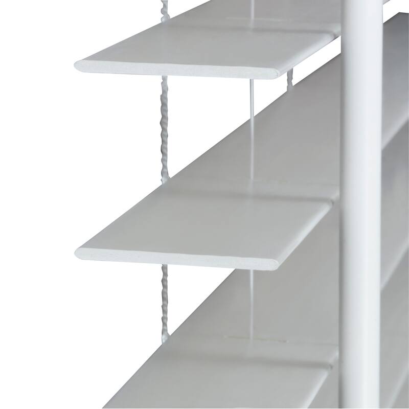 2" Cordless Faux Wood Blind - Smooth White