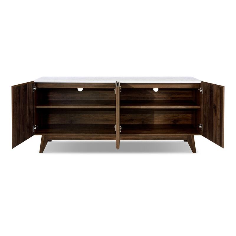 Edgemod Soren 70" Chevron Wood Grain Pattern Sideboard