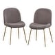 preview thumbnail 1 of 5, Lifestorey Shaun Boucle Dining Chairs (Set of 2) Grey