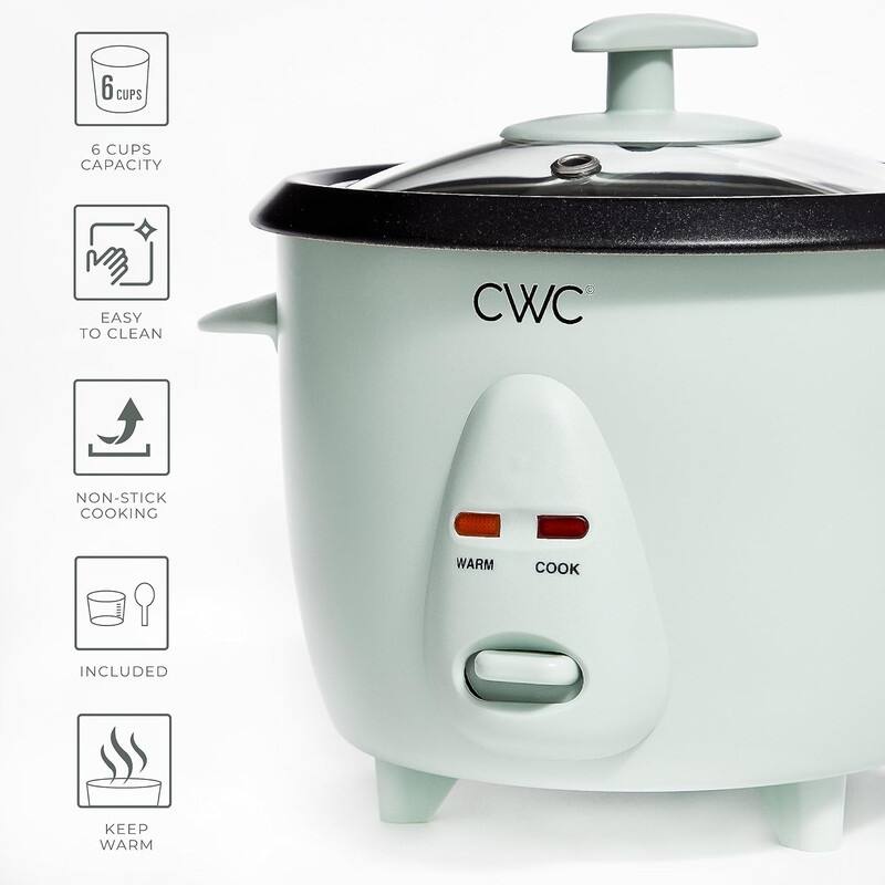 COOK WITH COLOR 6 Cup Rice Cooker 300W - Effortless Cooking