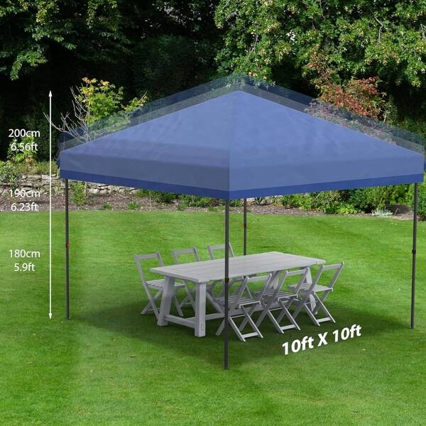 New 10x10 Slant Leg Sun Gazebo Shelter POP UP Folding Instant Outdoor Orange