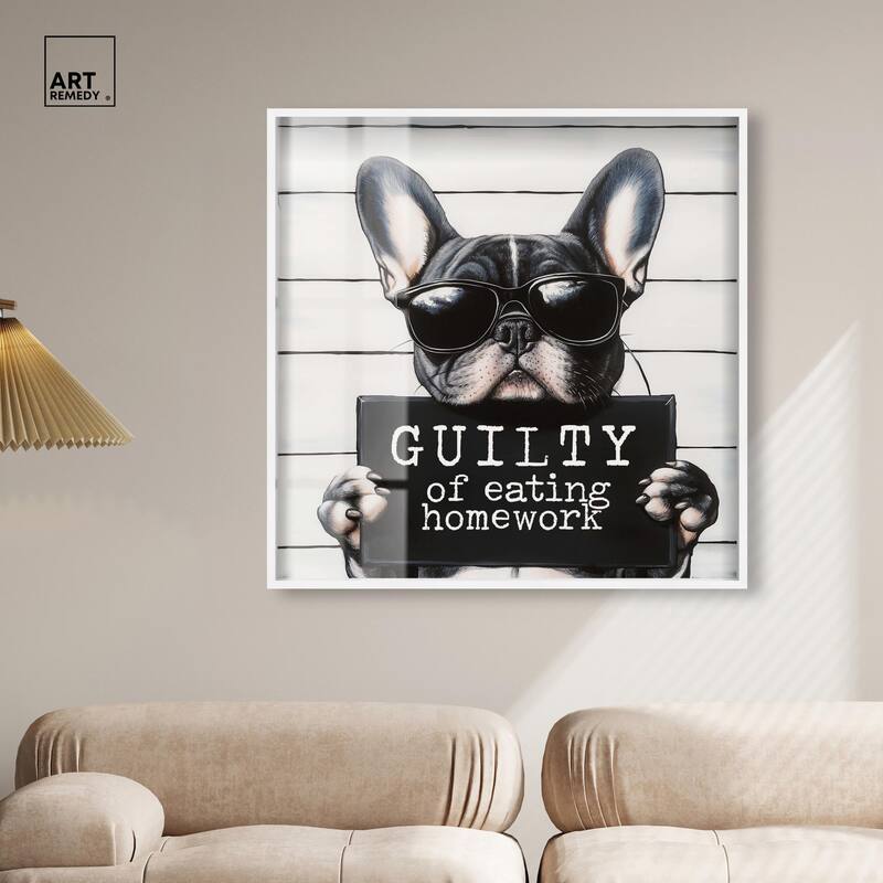 Guilty of Eating Homework Shadowbox by Art Remedy
