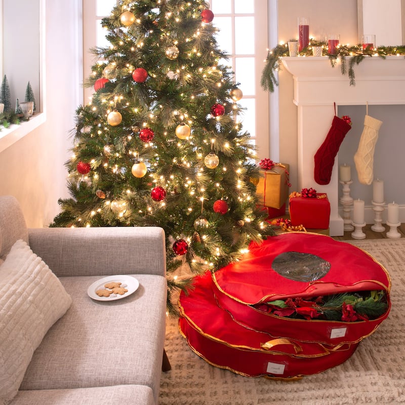 Simplify 2 Pack 36" Holiday Wreath Bag - 36"x 5"