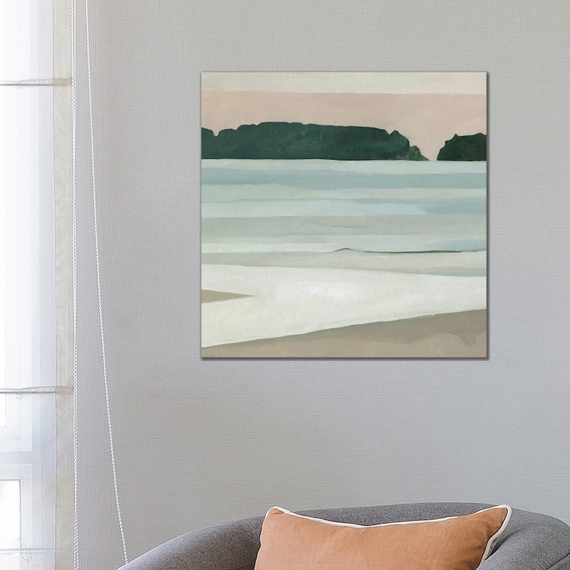 iCanvas "Coastal Lines III" by Emma Scarvey Canvas Print - 26x26x1.5
