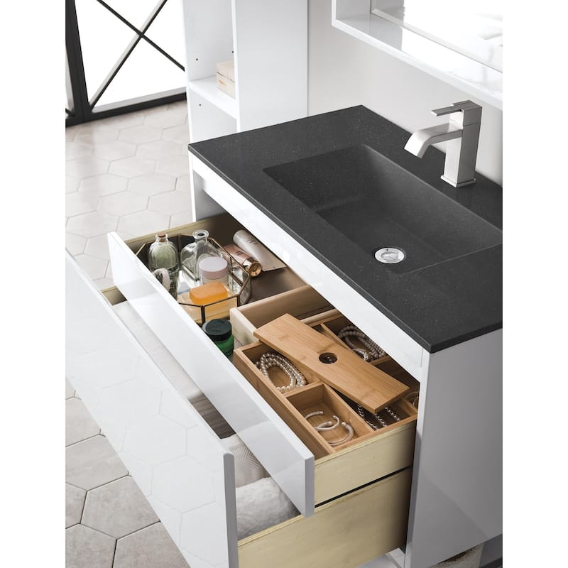 James Martin Vanities 805-V35.4-CH Mantova 36" Wall Mounted Single