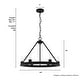 preview thumbnail 8 of 8, Hunter 18" Saddlewood 6-Light Chandelier, - Island, Entry, Dining Room - Wagon Wheel, Farmhouse, Industrial