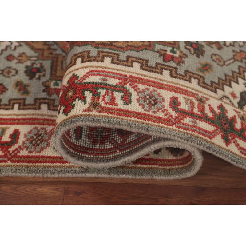 Grey Heriz-Serapi Oriental Runner Rug Handmade Wool Carpet - 2'6"x 12'0"