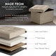 preview thumbnail 3 of 5, 2 Pack Small Rectangle Foldable Storage Ottoman
