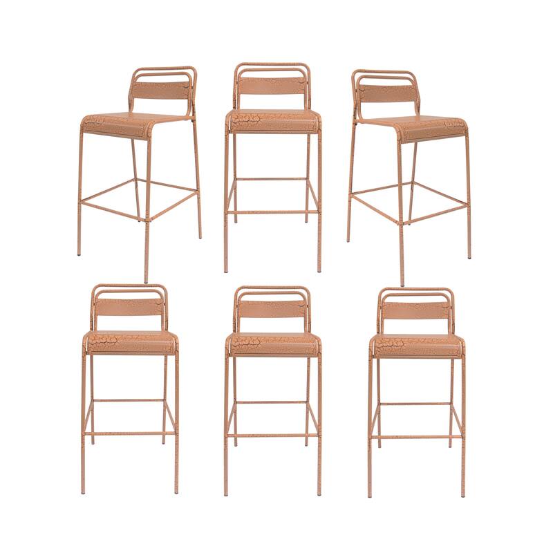 Carmella Outdoor Barstool - Orange (Excluding the table)
