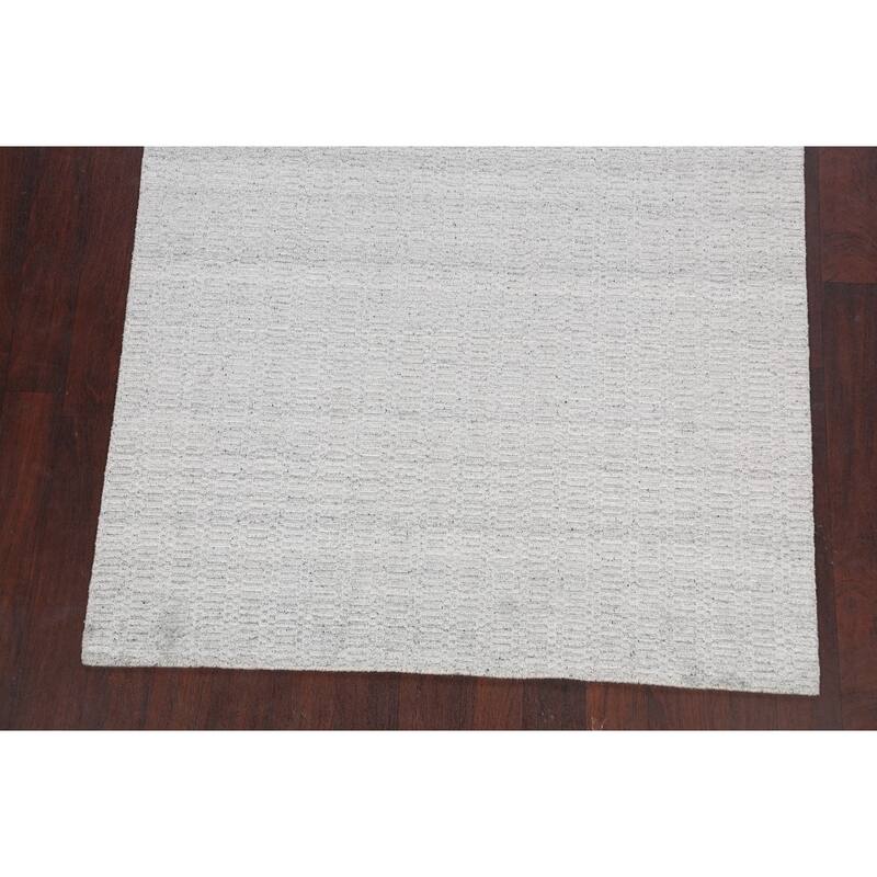 Geometric Contemporary Moroccan Oriental Wool Area Rug Hand-knotted - 4'10" x 7'7"