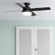 Hunter 52" Dempsey Flush Mount Ceiling Fan w/ LED Light Kit and Handheld Remote