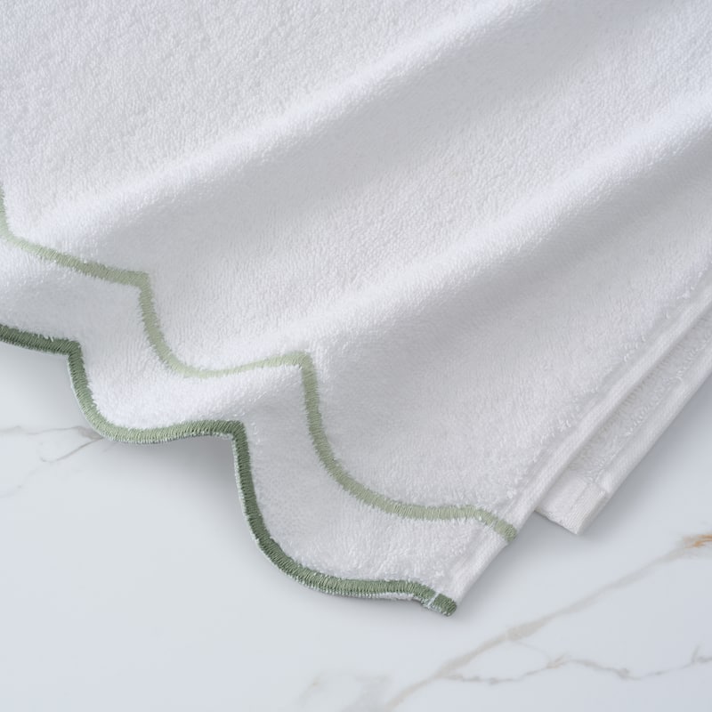 Peri Home Scallop 4-piece Bath and Hand Towel Set