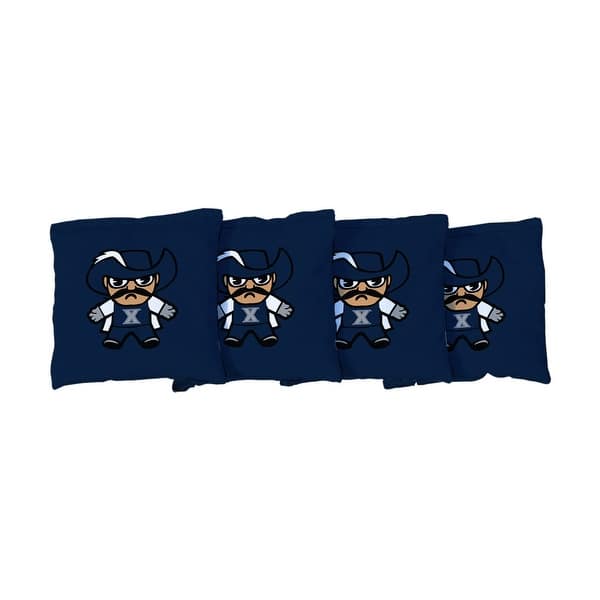slide 2 of 3, Xavier University Musketeers Tokyodachi Blue Cornhole Bags All-Weather Resin Filled