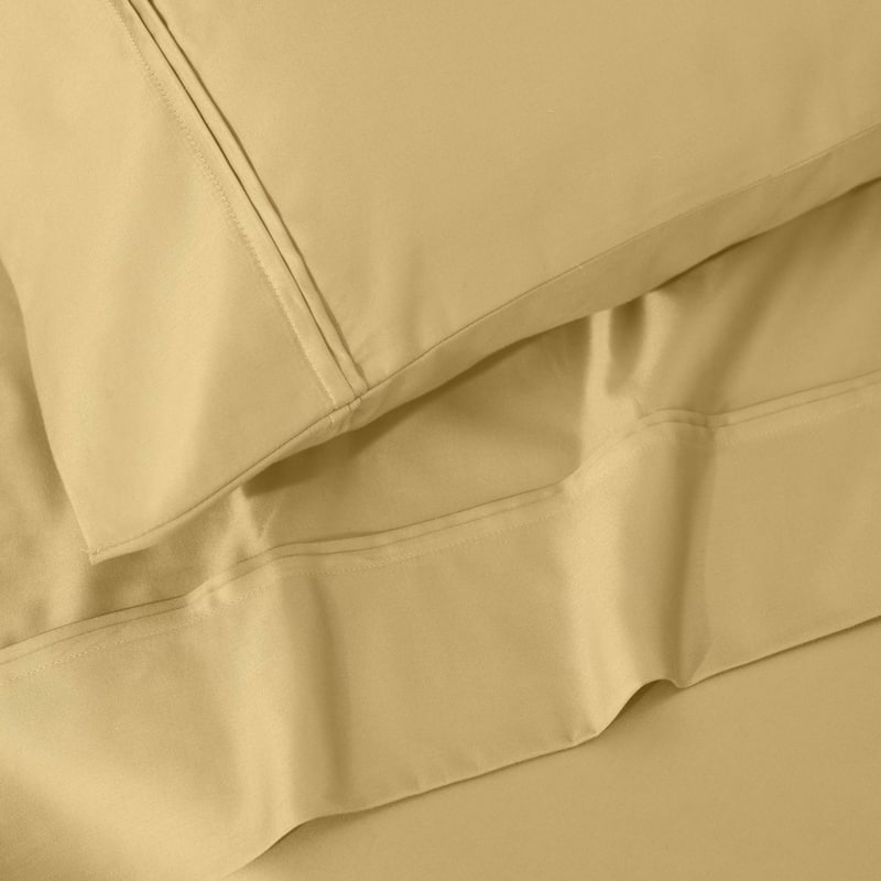 Superior Egyptian Cotton 1200 Thread Count Eco-Friendly Solid Sheet Set
