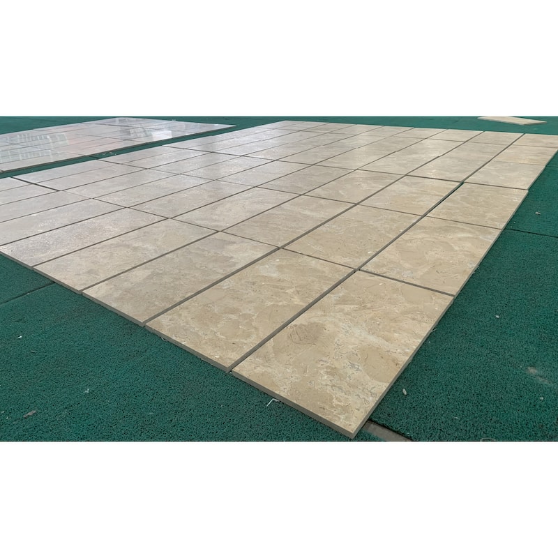 12"×24" Leather Finished Natural Stone Marble Tiles for Floor and Wall, 1 Box 4Pcs