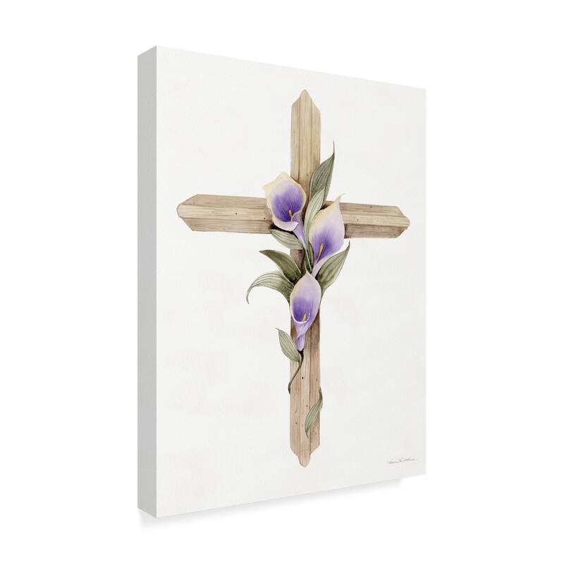 Kathleen Parr Mckenna 'Easter Blessing Cross Ii' Canvas Art