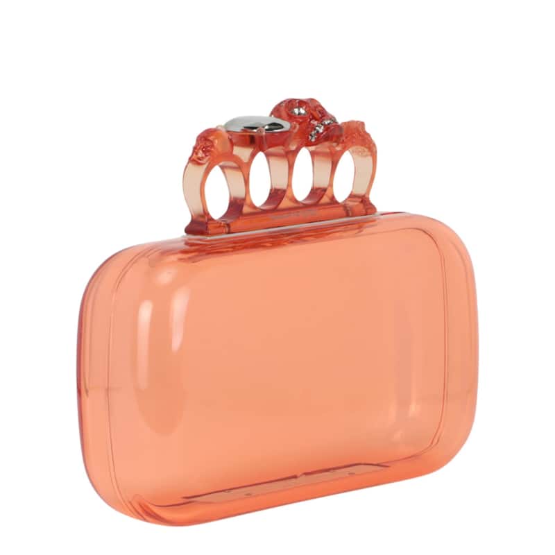 Alexander McQueen Skull Four-Ring Clutch