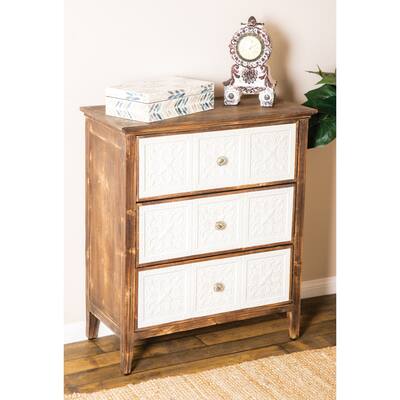 Brown Wood Farmhouse Cabinet 30 x 26 x 13