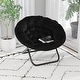preview thumbnail 1 of 83, Folding XL Saucer Chair for Dorm or Bedroom Black/Black