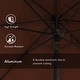 preview thumbnail 49 of 99, Pompano 9ft Crank Lift Push Button Tilt Round Patio Umbrella by Havenside Home, Base Not Included
