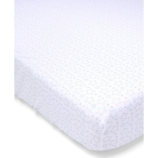 Baby Star Flannel Crib Sheet - N/A