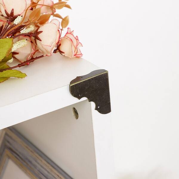 8pcs Box Corners Protectors Bronze Tone Triangle Frame Box Furniture Protector 1 57 X 1 57 X 0 39 8pcs Overstock 28962100