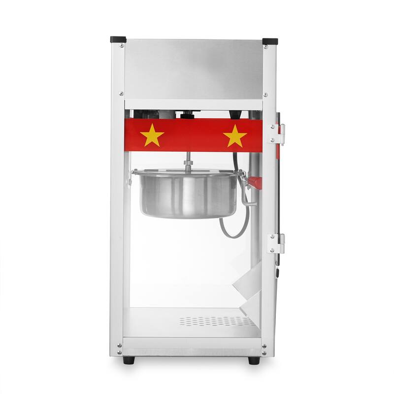 Commercial Popcorn Machine Maker Popper with Large 8oz Kettle