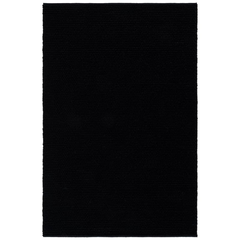 SAFAVIEH Handmade Natura Kinuko Wool Rug - 5' x 8' - Black