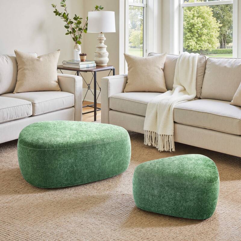 Oversized Triangle Cocktail Ottoman (Set of 2)