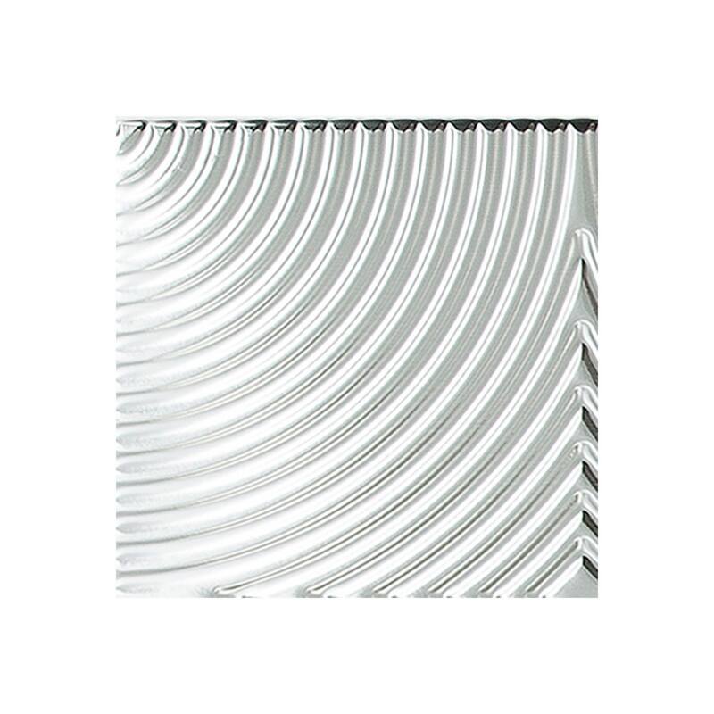 FASÄDE Echo 4-foot x 8-foot PVC Wall Panel in Brushed Aluminum - Sample