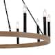 Acroma 12 Light 40 In Modern Farmhouse Wagon Wheel Chandelier-UL