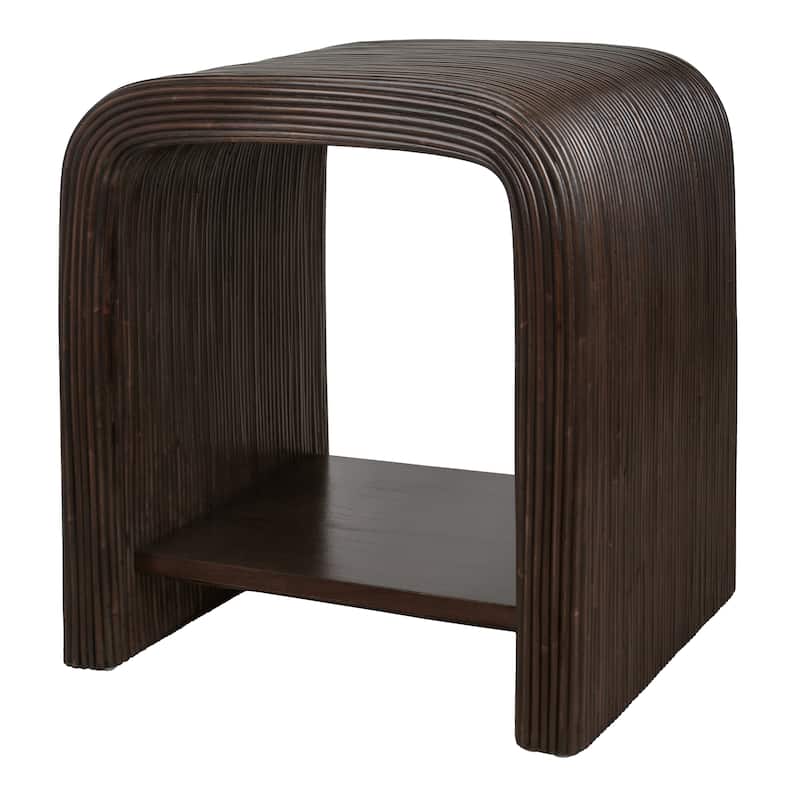 NPD Furniture Kyran Rattan Coffee Table or Side/ End Table - Side table - Espresso Brown